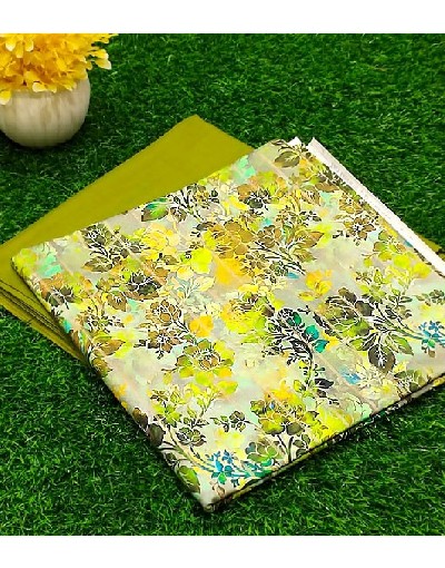 Digital Print 2-Piece Zari Linen Dress 2023 Price in Pakistan