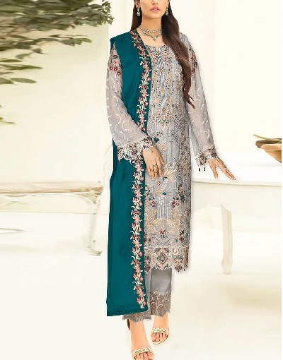 Luxury Handwork  &  Embroidered Organza Party Dress 2023  (Same As Original) Price in Pakistan