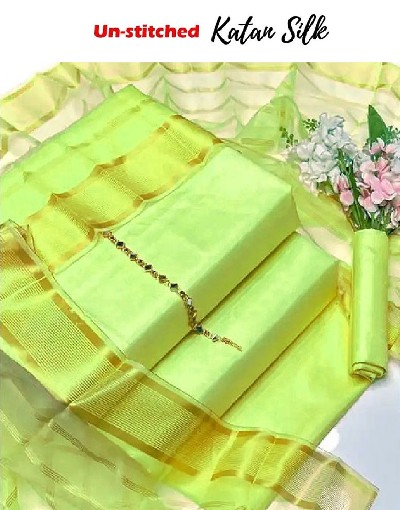 Banarsi Style Katan Silk Dress with Lining Organza Dupatta Price in Pakistan