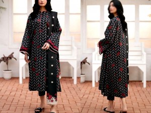 Digital All-Over Print Lawn Suit 2024 with Lawn Dupatta