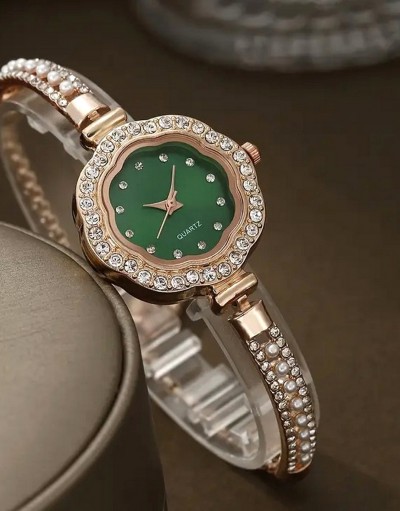 Chic Adjustable Chain Floral Design Gree