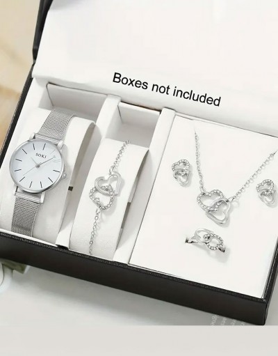 6-Pcs girls Watch and jewelry Set