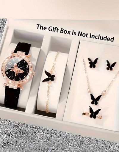 6-Pcs Women's Fashionable Quartz Watch &