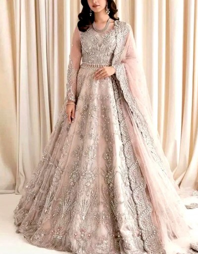 Luxurious Heavy Embroidered NET Bridal W