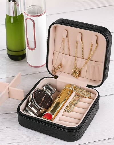 Contemporary Style Faux Leather Jeweller
