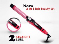 Nova 2 in 1 Hair Straightener & Curler NHC-1818SC