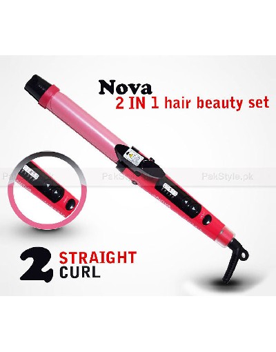 Nova 2 in 1 Hair Straightener & Curler NHC-1818SC Price in Pakistan