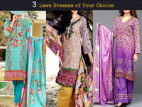 Pack of 3 Printed Lawn Suits of Your Choice Price in Pakistan